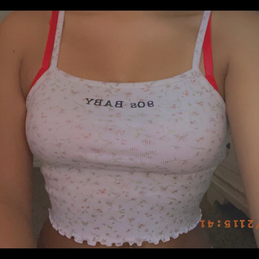Floral trendy summer tank top - Picture 2 of 3